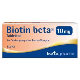 Ein aktuelles Angebot für BIOTIN BETA 10 mg Tabletten 50 St Tabletten  - jetzt kaufen, Marke betapharm Arzneimittel GmbH.