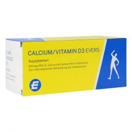 Ein aktuelles Angebot für CALCIUM/VITAMIN D3 Evers 600 mg/400 I.E Kautabl. 100 St Kautabletten Nahrungsergänzungsmittel - jetzt kaufen, Marke Pharmazeutische Fabrik Evers Gmbh&Co Kg.