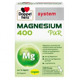 DOPPELHERZ Magnesium 400 Pur system Kapseln 60 St Kapseln