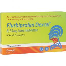 Ein aktuelles Angebot für FLURBIPROFEN Dexcel 8,75 mg Lutschtabletten 24 St Lutschtabletten  - jetzt kaufen, Marke Dexcel Pharma GmbH.