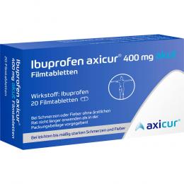 IBUPROFEN axicur 400 mg akut Filmtabletten 20 St Filmtabletten