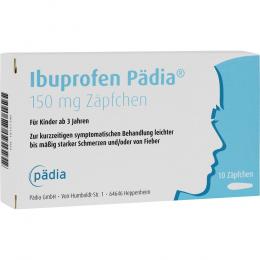 Ein aktuelles Angebot für IBUPROFEN Pädia 150 mg Zäpfchen 10 St Suppositorien  - jetzt kaufen, Marke Pädia GmbH.