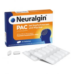 Ein aktuelles Angebot für NEURALGIN PAC bei Kopfschmerzen und Migräne Tabl. 20 St Tabletten Kopfschmerzen & Migräne - jetzt kaufen, Marke Dr. Pfleger Arzneimittel GmbH.