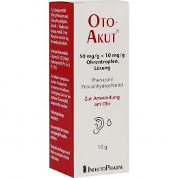 Ein aktuelles Angebot für OTOAKUT 50 mg/g + 10 mg/g Ohrentropfen Lösung 10 g Ohrentropfen  - jetzt kaufen, Marke Infectopharm Arzn.U.Consilium Gmbh.