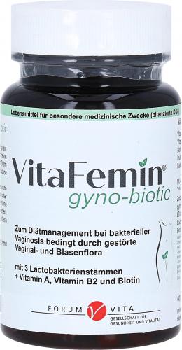 Ein aktuelles Angebot für VITA FEMIN gyno-biotic magensaftresistente Kapseln 60 St Kapseln magensaftresistent  - jetzt kaufen, Marke Forum Vita GmbH & Co. KG.