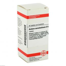 Ein aktuelles Angebot für ACIDUM SARCOLACTICUM D 6 Tabletten 80 St Tabletten Homöopathische Einzelmittel - jetzt kaufen, Marke DHU-Arzneimittel GmbH & Co. KG.