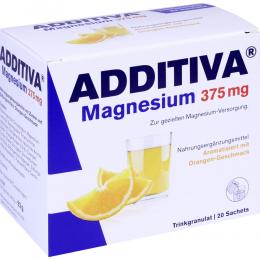Ein aktuelles Angebot für ADDITIVA Magnesium 375 mg Granulat Orange 20 St Granulat Mineralstoffe - jetzt kaufen, Marke Dr. B. Scheffler Nachf. GmbH & Co. KG.