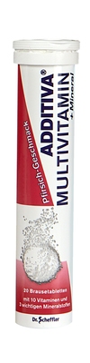 ADDITIVA Multivit.+Mineral Pfirsich R Brausetabl. 20 St