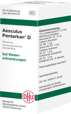 AESCULUS PENTARKAN D Mischung 50 ml