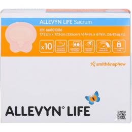 ALLEVYN Life Sacrum kl.17,2x17,5cm Silik.Schaumv. 10 St.