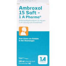 AMBROXOL 15 Saft-1A Pharma 100 ml