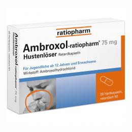 Ein aktuelles Angebot für Ambroxol-ratiopharm 75mg Hustenlöser 20 St Retard-Kapseln Hustenlöser - jetzt kaufen, Marke ratiopharm GmbH.