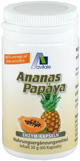 Ein aktuelles Angebot für ANANAS PAPAYA Kapseln 60 St Kapseln Nahrungsergänzungsmittel - jetzt kaufen, Marke Avitale GmbH.