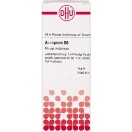 APOCYNUM D 6 Dilution 50 ml