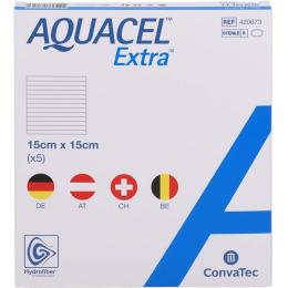 AQUACEL Extra 15x15 cm Verband 5 St.