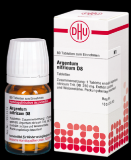 ARGENTUM NITRICUM D 8 Tabletten 80 St