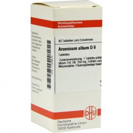 Ein aktuelles Angebot für ARSENICUM ALBUM D 6 Tabletten 80 St Tabletten Homöopathische Einzelmittel - jetzt kaufen, Marke DHU-Arzneimittel GmbH & Co. KG.