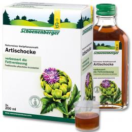 ARTISCHOCKENSAFT Schoenenberger 3 X 200 ml Saft