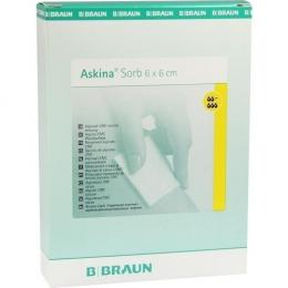 ASKINA Sorb Alginat CMC Wundauflage 6x6 cm steril 10 St.