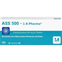 ASS 500-1A Pharma Tabletten 30 St.