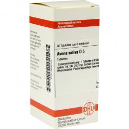 Ein aktuelles Angebot für AVENA SATIVA D 6 Tabletten 80 St Tabletten Naturheilmittel - jetzt kaufen, Marke DHU-Arzneimittel GmbH & Co. KG.