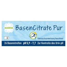 Basen Citrate pur pH 5.9-7.7 26 St Teststreifen