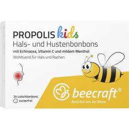 BEECRAFT KIDS Propolis Hals- und Hustenbonbons 24 St.