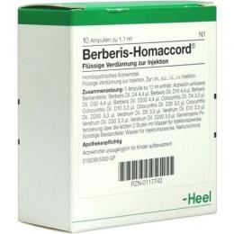 BERBERIS HOMACCORD Ampullen 10 St.