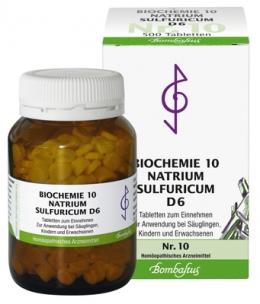 BIOCHEMIE 10 Natrium sulfuricum D 6 Tabletten 500 St