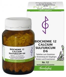 BIOCHEMIE 12 Calcium sulfuricum D 6 Tabletten 500 St