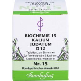 BIOCHEMIE 15 Kalium jodatum D 12 Tabletten 80 St.