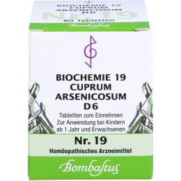 BIOCHEMIE 19 Cuprum arsenicosum D 6 Tabletten 80 St.