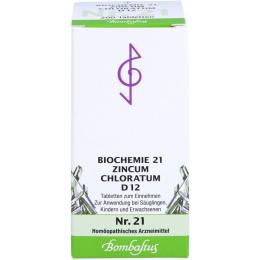BIOCHEMIE 21 Zincum chloratum D 12 Tabletten 200 St.