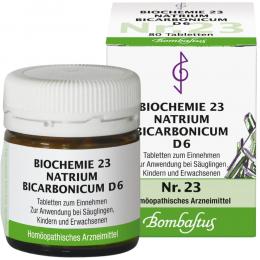 Ein aktuelles Angebot für BIOCHEMIE 23 Natrium bicarbonicum D 6 Tabletten 80 St Tabletten Schüßler Salze Nr. 13 - 24 - jetzt kaufen, Marke Bombastus-Werke AG.
