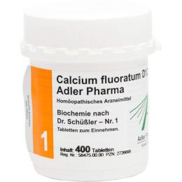 BIOCHEMIE Adler 1 Calcium fluoratum D 12 Tabletten 400 St.