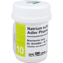 BIOCHEMIE Adler 10 Natrium sulfuricum D 6 Tabl. 200 St.