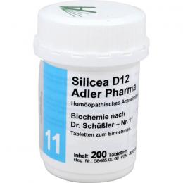 BIOCHEMIE Adler 11 Silicea D 12 Tabletten 200 St.