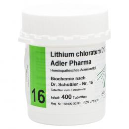 BIOCHEMIE Adler 16 Lithium chloratum D 12 Tabl. 400 St Tabletten