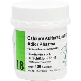 BIOCHEMIE Adler 18 Calcium sulfuratum D 12 Tabl. 400 St.