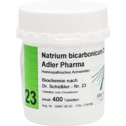 BIOCHEMIE Adler 23 Natrium bicarbonicum D 12 Tabl. 400 St.