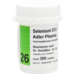 BIOCHEMIE Adler 26 Selenium D 12 Tabletten 200 St.