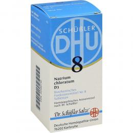 Ein aktuelles Angebot für BIOCHEMIE DHU 8 Natrium chloratum D 3 Tabletten 200 St Tabletten Schüßler Salze Nr. 1 - 12 - jetzt kaufen, Marke DHU-Arzneimittel GmbH & Co. KG.