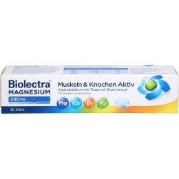 BIOLECTRA Magnesium 250 mg Muskeln & Kno.Aktiv KTA 30 St.