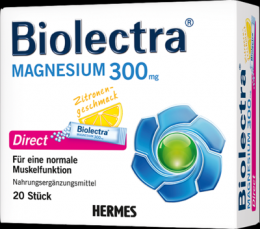 BIOLECTRA Magnesium 300 mg Direct Zitrone Sticks 20 St