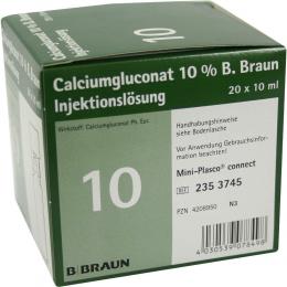 Ein aktuelles Angebot für CALCIUMGLUCONAT 10% MPC Injektionslösung 20 X 10 ml Lösung Häusliche Pflege - jetzt kaufen, Marke B. Braun Melsungen AG.