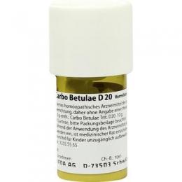 CARBO BETULAE D 20 Trituration 20 g