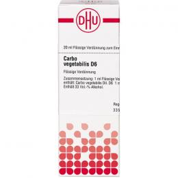 CARBO VEGETABILIS D 6 Dilution 20 ml