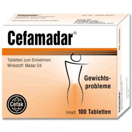 Ein aktuelles Angebot für CEFAMADAR 100 St Tabletten Gewichtskontrolle - jetzt kaufen, Marke Cefak KG.