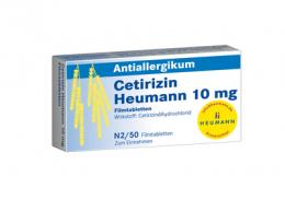 CETIRIZIN Heumann 10 mg Filmtabletten 50 St