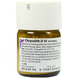 CHRYSOLITH D 10 Trituration 50 g Trituration